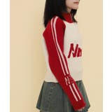 ハーフジップロゴラグランニットプルオーバー | WEGO【WOMEN】 | 詳細画像4 