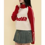 ハーフジップロゴラグランニットプルオーバー | WEGO【WOMEN】 | 詳細画像6 