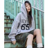 裏起毛グラフィックビッグプルパーカー | WEGO【WOMEN】 | 詳細画像9 