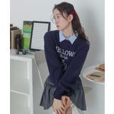 シャツドッキングジャガードニット | WEGO【WOMEN】 | 詳細画像8 