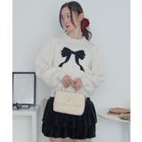 ベロアリボンアップリケタックスリーブニット | WEGO【WOMEN】 | 詳細画像10 