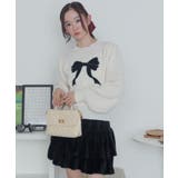 ベロアリボンアップリケタックスリーブニット | WEGO【WOMEN】 | 詳細画像11 