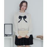 ベロアリボンアップリケタックスリーブニット | WEGO【WOMEN】 | 詳細画像12 