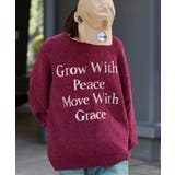 ワイン | ベロアモールグラフィックプルオーバー | WEGO【MEN】