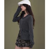 フードラインストーンジップパーカー | WEGO【WOMEN】 | 詳細画像7 