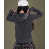フードラインストーンジップパーカー | WEGO【WOMEN】 | 詳細画像8 