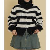 ダメージボーダーZIPニット | WEGO【WOMEN】 | 詳細画像5