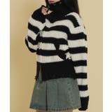 ダメージボーダーZIPニット | WEGO【WOMEN】 | 詳細画像6