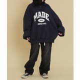 ハーフZIPカレッジビッグスウェット | WEGO【WOMEN】 | 詳細画像2 