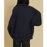 ハーフZIPカレッジビッグスウェット | WEGO【WOMEN】 | 詳細画像5 