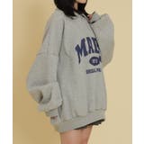 ハーフZIPカレッジビッグスウェット | WEGO【WOMEN】 | 詳細画像8 