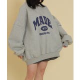 ハーフZIPカレッジビッグスウェット | WEGO【WOMEN】 | 詳細画像9 