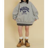 ハーフZIPカレッジビッグスウェット | WEGO【WOMEN】 | 詳細画像10 