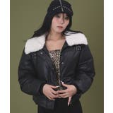 ブラック | Fファーパデッドブルゾン | WEGO【WOMEN】