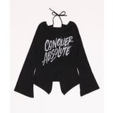 ブラック | オフショルロゴスリットニットトップ | WEGO【WOMEN】