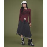 オフショルロゴスリットニットトップ | WEGO【WOMEN】 | 詳細画像2 