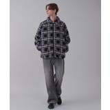 ボアチェックブルゾン | WEGO【MEN】 | 詳細画像4