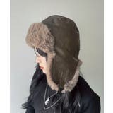 ブラウン | ヴィンテージPUフライトキャップ | WEGO【MEN】