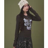 ブラウン | ヘンリーネックロゴトップ | WEGO【WOMEN】