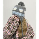 グレー | ポンポン付きジャガードビーニー | WEGO【MEN】