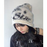 オフホワイト | ロゴジャガードファジービーニー | WEGO【MEN】