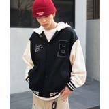 ブラック | スウェットフードスタジャン | WEGO【MEN】