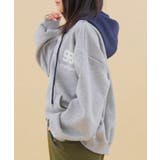 バイカラーナンバリングジップパーカー | WEGO【WOMEN】 | 詳細画像12 