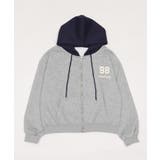 バイカラーナンバリングジップパーカー | WEGO【WOMEN】 | 詳細画像24 