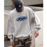 杢グレー | ショートカラーステッチサガラロゴプルオーバー | WEGO【MEN】