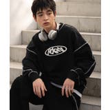 ブラック | ショートカラーステッチサガラロゴプルオーバー | WEGO【MEN】