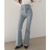 ハイウエストストレッチフレアデニムパンツ | WEGO【WOMEN】 | 詳細画像1 