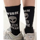 ブラック | エイリアンロゴソックス(R) | WEGO【MEN】