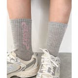 ライトグレー | EXCEEDロゴリブソックス | WEGO【WOMEN】