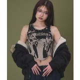 ベージュ | スタッズグラフィックタンク | WEGO【WOMEN】