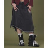 タックフリンジデニムスカート | WEGO【WOMEN】 | 詳細画像3 