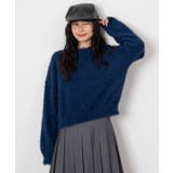 ネイビー | シャギーニットプルオーバー | WEGO【WOMEN】