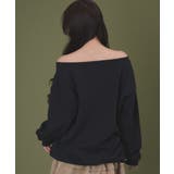 スタッズクロスオフショルスウェット | WEGO【WOMEN】 | 詳細画像4
