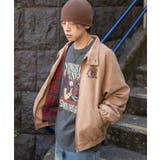 フェイクスウェードロゴスウィングトップ | WEGO【MEN】 | 詳細画像1