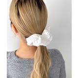 ホワイト | Lラメドットシュシュ | WEGO【WOMEN】