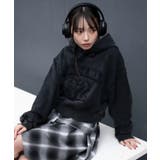 スミクロ | グラフィックショートプルパーカー | WEGO【WOMEN】