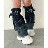 デニム中濃色 | スターフリンジレッグカバー | WEGO【WOMEN】