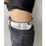 Lフラワースタッズウエスタンベルト | WEGO【WOMEN】 | 詳細画像2 