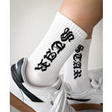 オールドイングリッシュロゴリブソックス | WEGO【WOMEN】 | 詳細画像5 