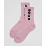 オールドイングリッシュロゴリブソックス | WEGO【WOMEN】 | 詳細画像8 