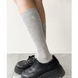 刺繍ロゴローゲージゆるリブソックス | WEGO【WOMEN】 | 詳細画像5 