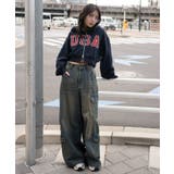 グラフィックショートZIPパーカー | WEGO【WOMEN】 | 詳細画像10 