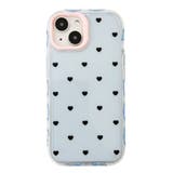 柄2 | ハートドットiphoneケース(ブルー) | WEGO【WOMEN】