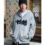 杢グレー | グラフィックZIPパーカー | WEGO【MEN】