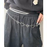 シルバー | Lアソートハートチェーンベルト | WEGO【WOMEN】