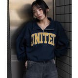 グラフィックハーフジップスウェット | WEGO【WOMEN】 | 詳細画像8 